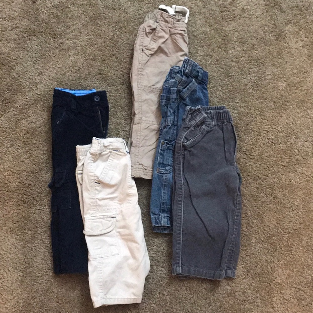 Five pair of (18mo) pants (Carter’s, Old Navy,)